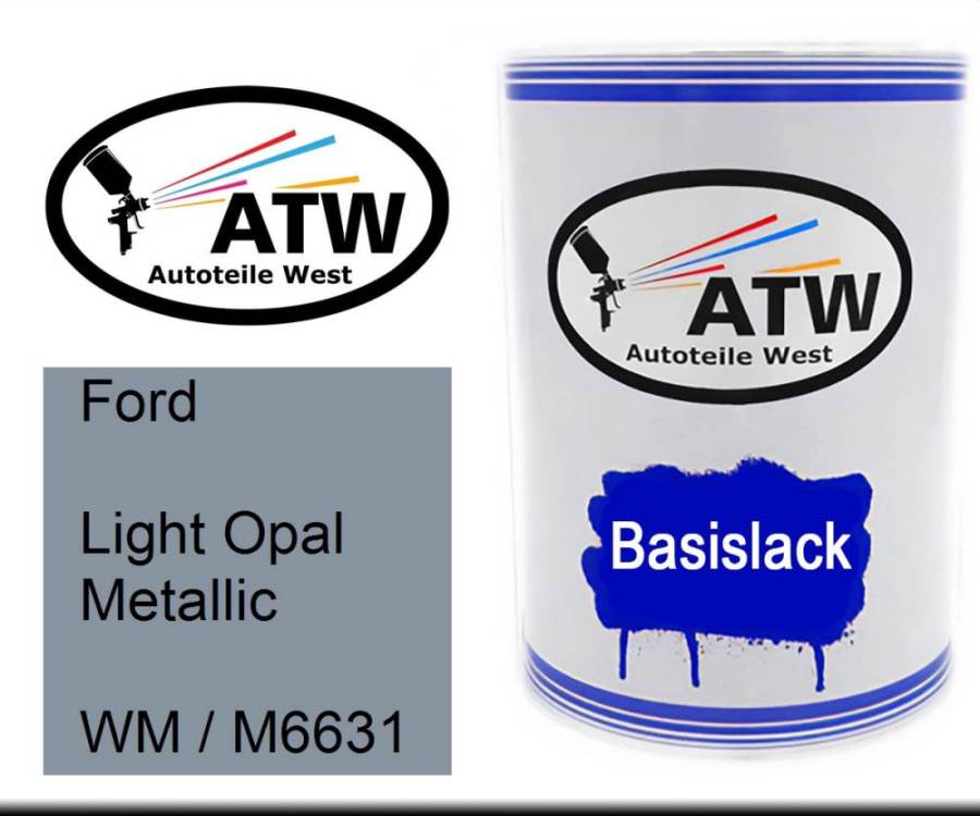 Ford, Light Opal Metallic, WM / M6631: 500ml Lackdose, von ATW Autoteile West.